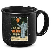 Astronaut Let The Adventure Begins 15oz Campfire Ceramic Mug