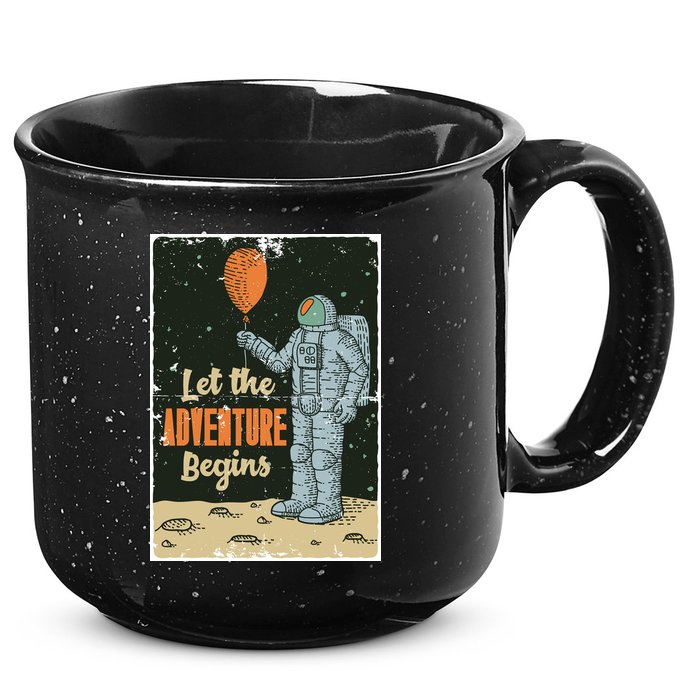 Astronaut Let The Adventure Begins 15oz Campfire Ceramic Mug