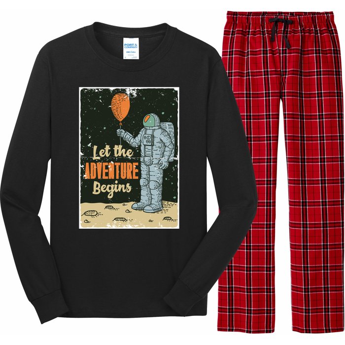 Astronaut Let The Adventure Begins Long Sleeve Pajama Set