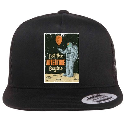 Astronaut Let The Adventure Begins Flatbill Hat
