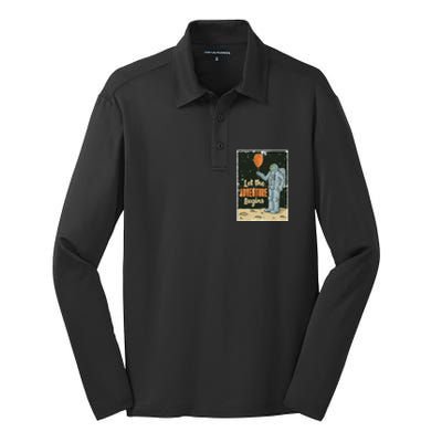 Astronaut Let The Adventure Begins Silk Touch Performance Long Sleeve Polo