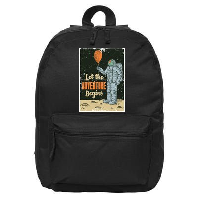 Astronaut Let The Adventure Begins 16 in Basic Backpack