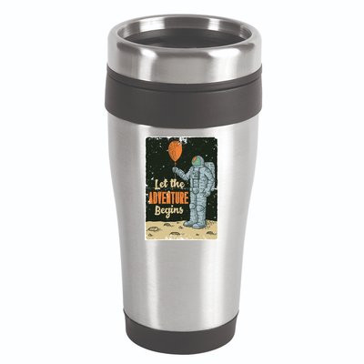 Astronaut Let The Adventure Begins 16oz Travel Tumbler
