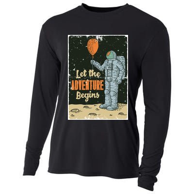 Astronaut Let The Adventure Begins Cooling Performance Long Sleeve Crew