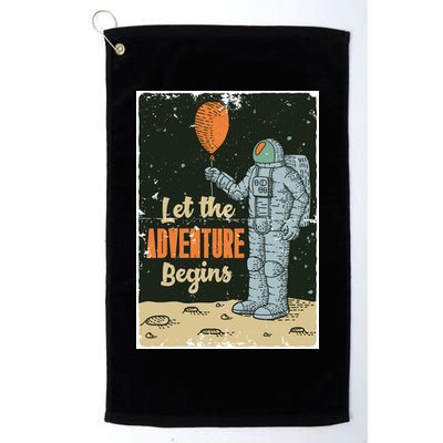 Astronaut Let The Adventure Begins Golf Towel