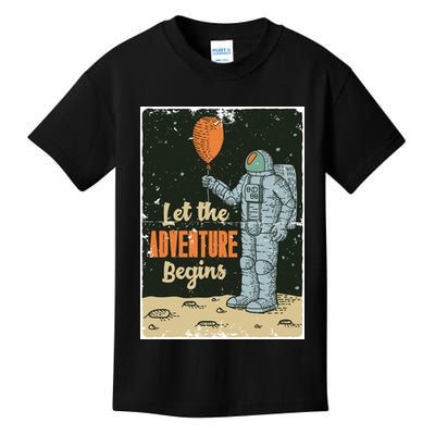 Astronaut Let The Adventure Begins Kids T-Shirt