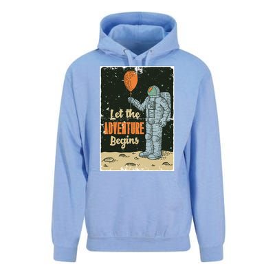 Astronaut Let The Adventure Begins Unisex Surf Hoodie