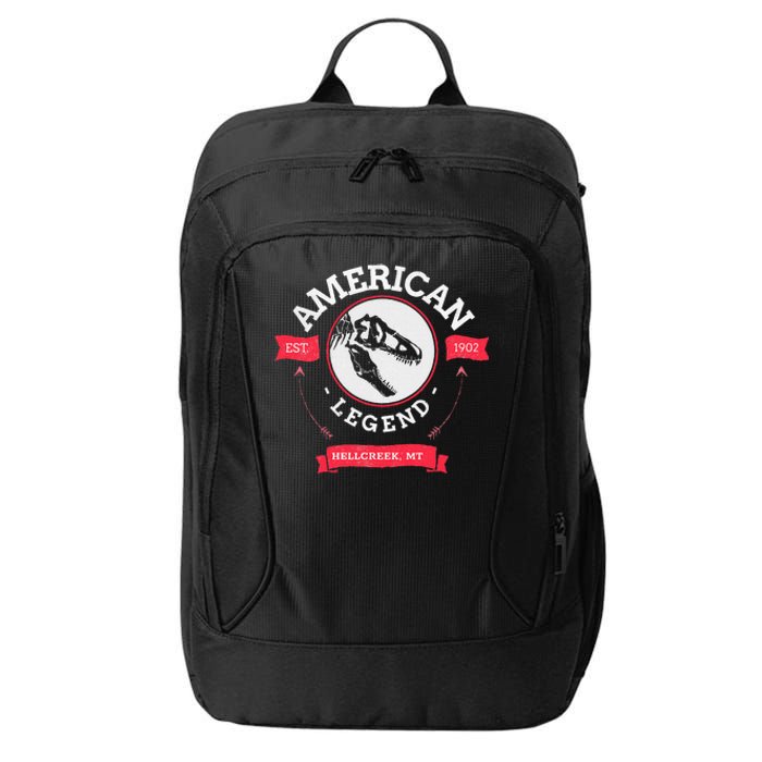 American Legend T Rex Fossils Hell Creek Montanna Formation City Backpack