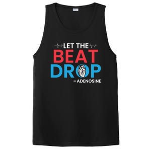 Adenosine Let The Beat Drop Funny Nursing Chemistry Heart Gift PosiCharge Competitor Tank