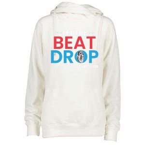 Adenosine Let The Beat Drop Funny Nursing Chemistry Heart Gift Womens Funnel Neck Pullover Hood