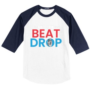 Adenosine Let The Beat Drop Funny Nursing Chemistry Heart Gift Baseball Sleeve Shirt