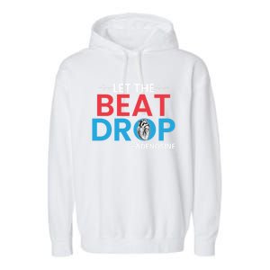 Adenosine Let The Beat Drop Funny Nursing Chemistry Heart Gift Garment-Dyed Fleece Hoodie