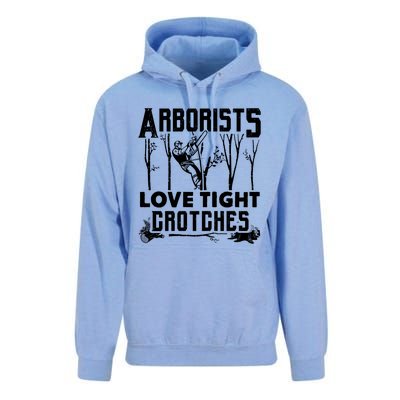 Arborists Love Tight Crotches Funny Arborist Gift Unisex Surf Hoodie