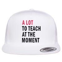 A Lot To Teach At The Moment Flat Bill Trucker Hat