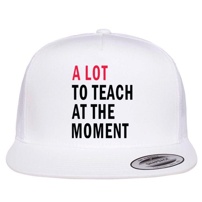 A Lot To Teach At The Moment Flat Bill Trucker Hat