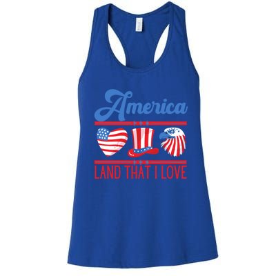 America Land That I Love Gift Women's Racerback Tank