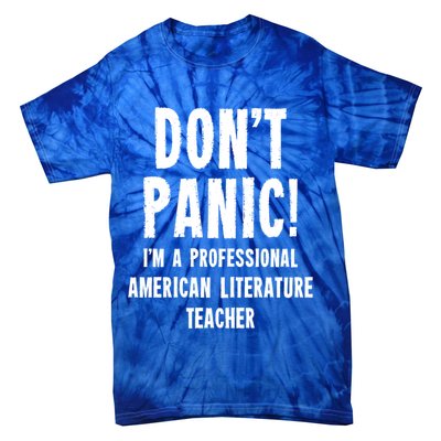 American Literature Teacher Gift Tie-Dye T-Shirt