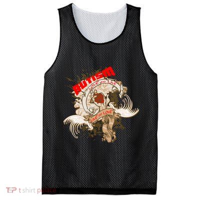 Autism Love To Live Live To Love Mesh Reversible Basketball Jersey Tank
