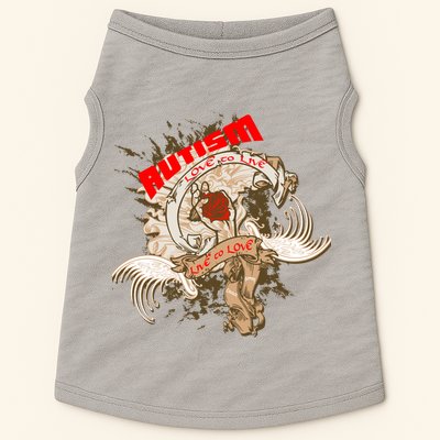 Autism Love To Live Live To Love Doggie Tank