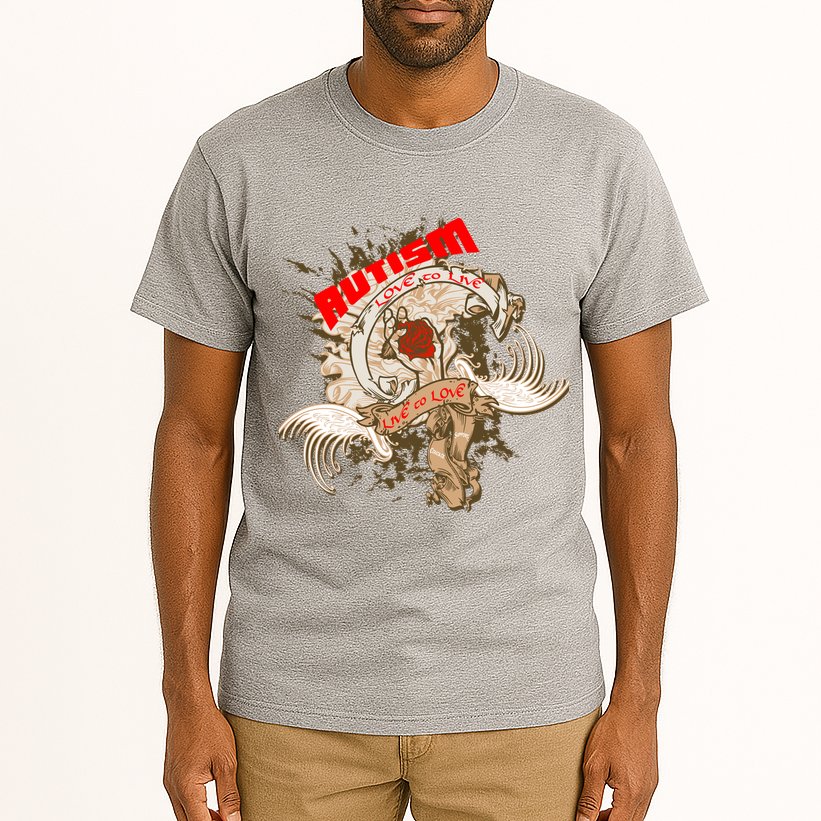Autism Love To Live Live To Love Tall T-Shirt