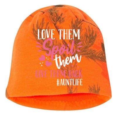 Aunt Love Them Spoil Them Give Them Back! Gift Kati - Camo Knit Beanie