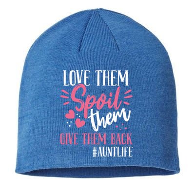 Aunt Love Them Spoil Them Give Them Back! Gift Sustainable Beanie