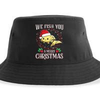 Aquarium Lover Tropical We Fish You A Merry Christmas Sustainable Bucket Hat