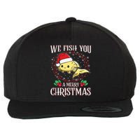 Aquarium Lover Tropical We Fish You A Merry Christmas Wool Snapback Cap