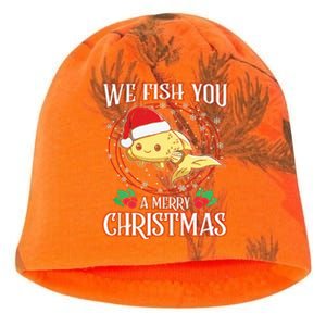 Aquarium Lover Tropical We Fish You A Merry Christmas Kati - Camo Knit Beanie