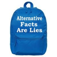 Alternative Facts Are Lies Donald Trump 16 in Basic Backpack
