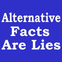 Alternative Facts Are Lies Donald Trump 16 in Basic Backpack