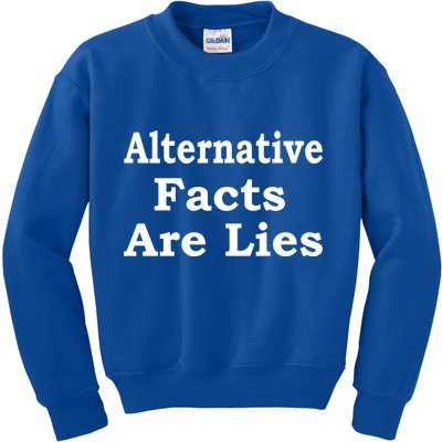 Alternative Facts Are Lies Donald Trump Kids Sweatshirt