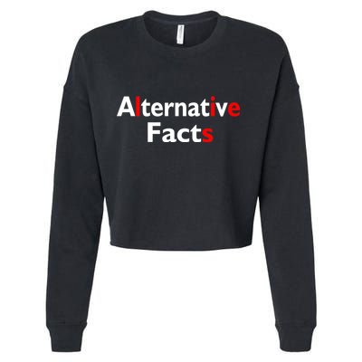 Alternative Facts Lies Cropped Pullover Crew