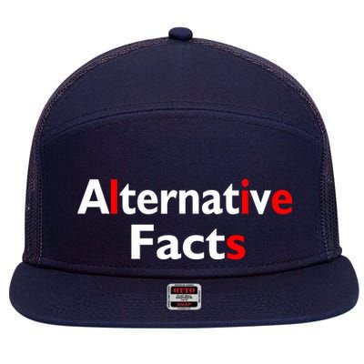 Alternative Facts Lies 7 Panel Mesh Trucker Snapback Hat