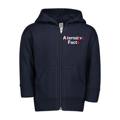 Alternative Facts Lies Toddler Zip Fleece Hoodie