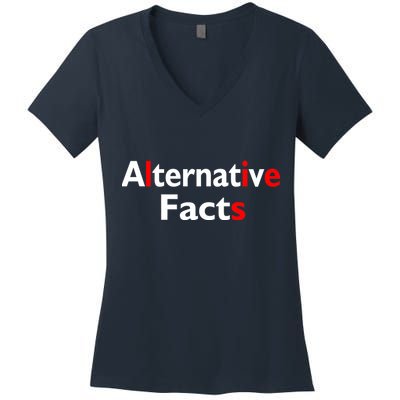 Alternative Facts Lies Women's V-Neck T-Shirt