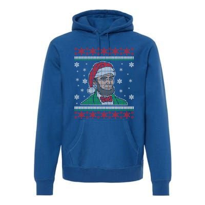 Abe Lincoln Usa President Santa Claus Ugly Christmas Sweater Great Gift Premium Hoodie