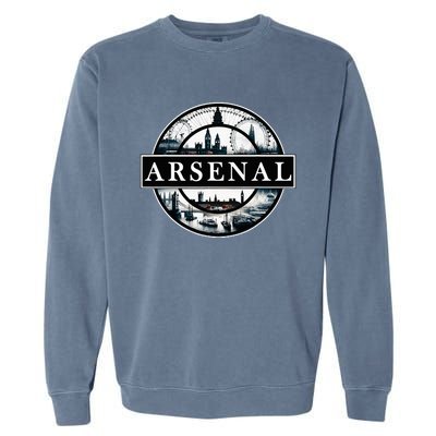 Arsenal London Uk Souvenir Landmark England Garment-Dyed Sweatshirt