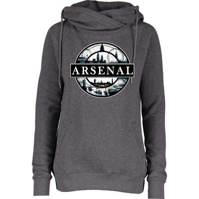 Arsenal London Uk Souvenir Landmark England Womens Funnel Neck Pullover Hood