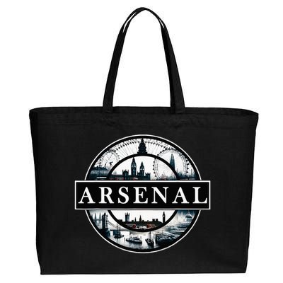 Arsenal London Uk Souvenir Landmark England Cotton Canvas Jumbo Tote