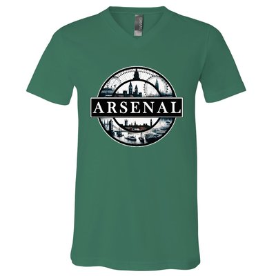 Arsenal London Uk Souvenir Landmark England V-Neck T-Shirt