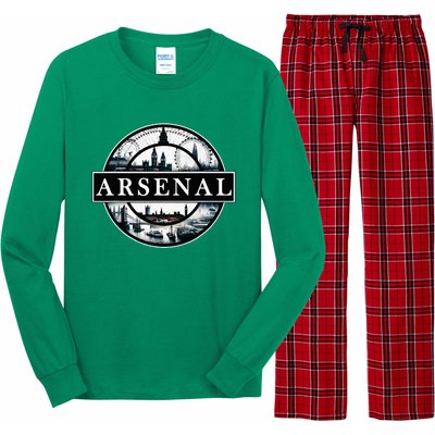 Arsenal London Uk Souvenir Landmark England Long Sleeve Pajama Set