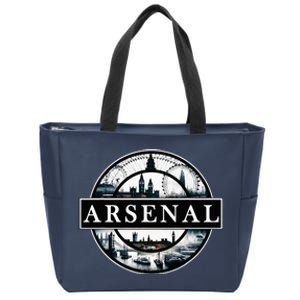 Arsenal London Uk Souvenir Landmark England Zip Tote Bag