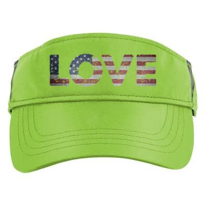 America Love Us Flag Love America Style I Love Usa Funny Gift Adult Drive Performance Visor