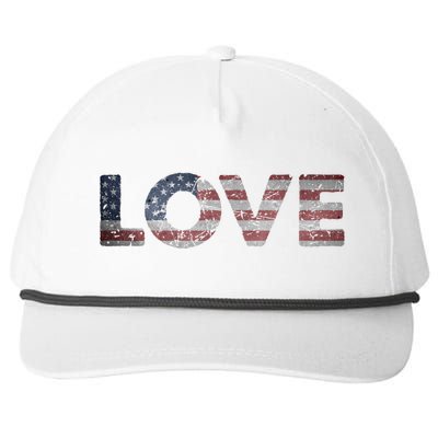 America Love Us Flag Love America Style I Love Usa Funny Gift Snapback Five-Panel Rope Hat