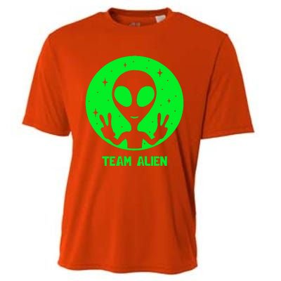 Alien Lover Ufo Abduction Team Alien Cooling Performance Crew T-Shirt