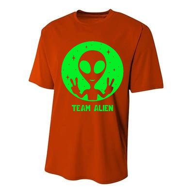 Alien Lover Ufo Abduction Team Alien Performance Sprint T-Shirt