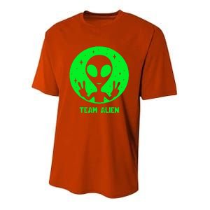 Alien Lover Ufo Abduction Team Alien Youth Performance Sprint T-Shirt