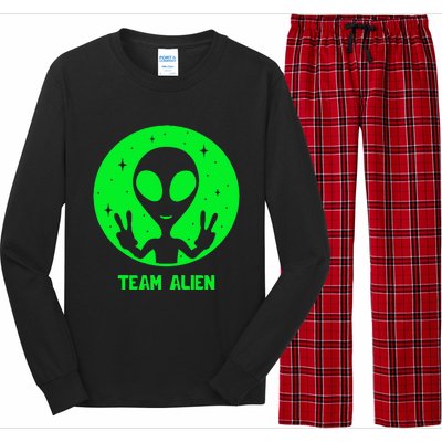 Alien Lover Ufo Abduction Team Alien Long Sleeve Pajama Set