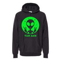 Alien Lover Ufo Abduction Team Alien Premium Hoodie